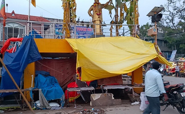 TDP's Anna Canteen in Kuppam ransacked again